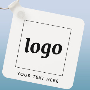 Eenvoudige Logo met tekstverwerkers Sleutelhanger