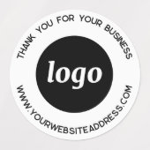 Eenvoudige Logo met zakelijke dank Labels (Design 1)