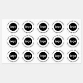 Eenvoudige Logo met zakelijke dank Labels (Vel)