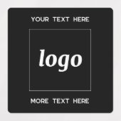 Eenvoudige Logo met zwart-wittekst Labels (Design 1)