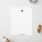 Eenvoudige Logo Notitiekaartje (Voorkant / Achterkant in situ)