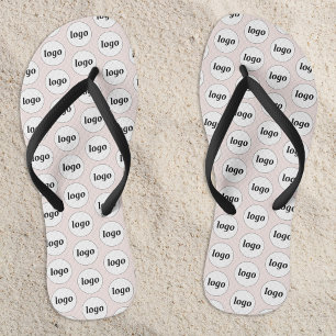 Eenvoudige Logo Pattern Zakelijk Promotioneel Teenslippers