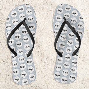 Eenvoudige Logo Pattern Zakelijk Promotioneel Teenslippers
