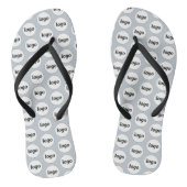 Eenvoudige Logo Pattern Zakelijk Promotioneel Teenslippers (Voetbed)