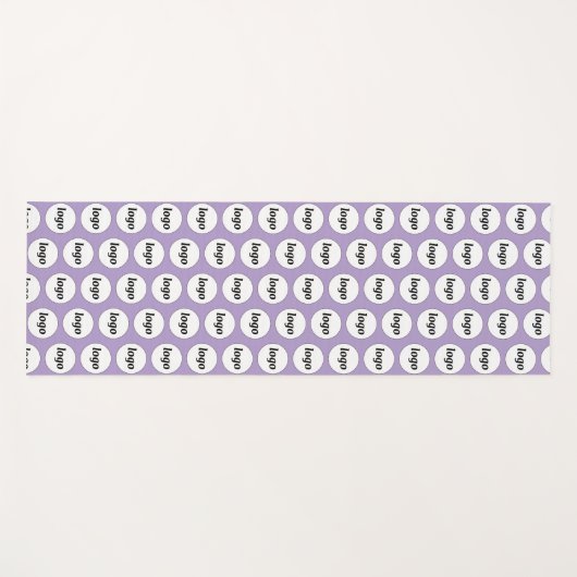Eenvoudige Logo Pattern Zakelijke Promotie Lila Yogamat (Voorkant (horizontaal))
