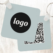 Eenvoudige Logo QR Code Business Sleutelhanger