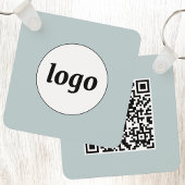 Eenvoudige Logo QR Code Business Sleutelhanger