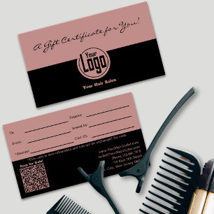 Eenvoudige Logo QR Code SMB Cadeaubon Visitekaartje