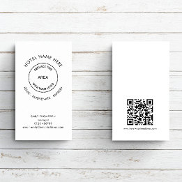 Eenvoudige Logo tagline voor hotel- of gasthuis Visitekaartje