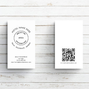 Eenvoudige Logo tagline voor hotel- of gasthuis Visitekaartje