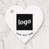 Eenvoudige Logo Tekst en QR Code Zakelijke Prijs L Bedankjes Labels (Voorkant)