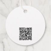 Eenvoudige Logo Tekst en QR Code Zakelijke Prijs L Bedankjes Labels (Achterkant)