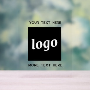 Eenvoudige Logo Tekst Promotionele Zakelijke Dinge Acryl Bord