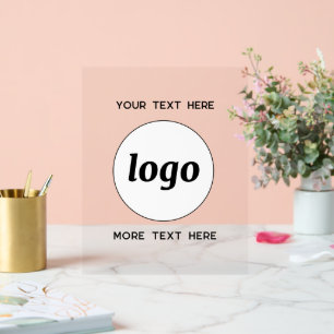 Eenvoudige Logo Tekst Promotionele Zakelijke Dinge Acryl Bord