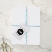 Eenvoudige Logo Tekst QR Code Business Prijs of Cadeaulabel (Met Touw)