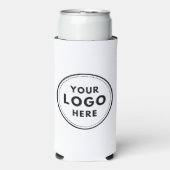 Eenvoudige Logo Tekst QR Code Wit (Seltzer Voorkant)