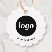 Eenvoudige Logo Tekst Zakelijk Kraft Prijs Label (Voorkant)