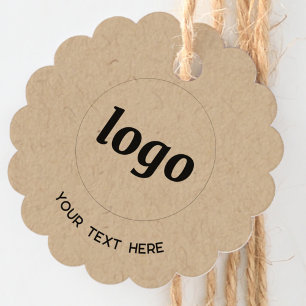 Eenvoudige Logo Tekst Zakelijk Kraft Prijs Label