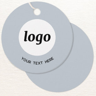 Eenvoudige Logo Tekst Zakelijk Poeder Blauw Prijs Bedankjes Labels