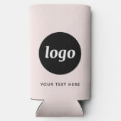 Eenvoudige Logo Tekst Zakelijk Promotie Blush Roze (Achterkant)