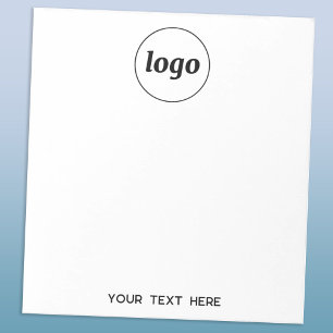 Eenvoudige Logo Tekst Zakelijke Promotie Notitieblok