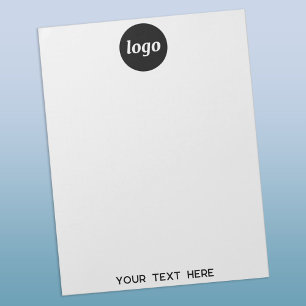 Eenvoudige Logo Tekst Zakelijke Promotie Notitieblok
