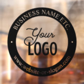 Eenvoudige logo-vervanging en aanpasbare tekst | Z Raamsticker (Vel 2)