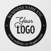 Eenvoudige logo-vervanging en aanpasbare tekst | Z Raamsticker (Vel)