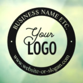 Eenvoudige logo-vervanging en aanpasbare tekst | Z Raamsticker (Vel 3)