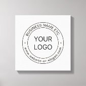 Eenvoudige Logo-vervanging en bewerkbare tekst | G Canvas Afdruk (Voorkant)