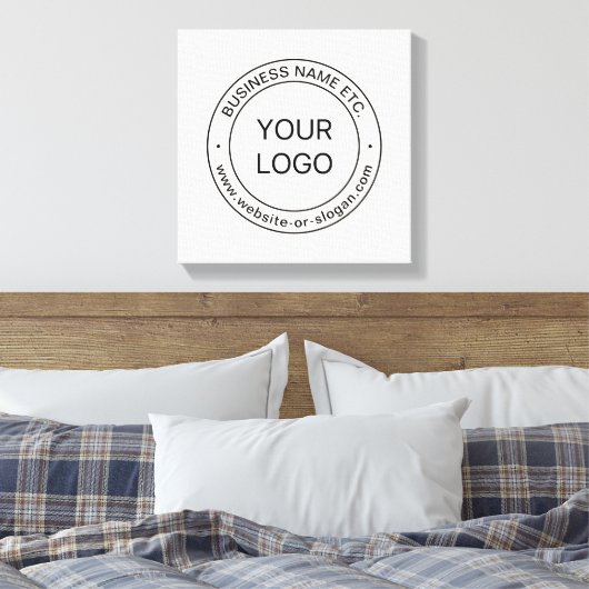 Eenvoudige Logo-vervanging en bewerkbare tekst | G Canvas Afdruk (Insitu (Slaapkamer))