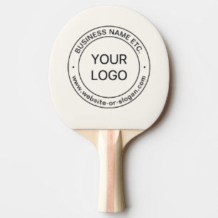 Eenvoudige Logo-vervanging en bewerkbare tekst G Tafeltennisbatje