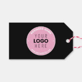 Eenvoudige Logo-vervanging en bewerkbare tekst | R Cadeaulabel (Voorkant (Horizontaal))