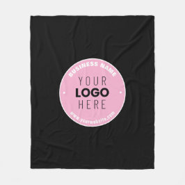 Eenvoudige Logo-vervanging en bewerkbare tekst | R Fleece Deken