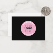 Eenvoudige Logo-vervanging en bewerkbare tekst | R Notitiekaartje (Voorkant / Achterkant in situ)