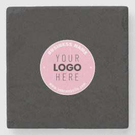 Eenvoudige Logo-vervanging en bewerkbare tekst | R Stenen Onderzetter