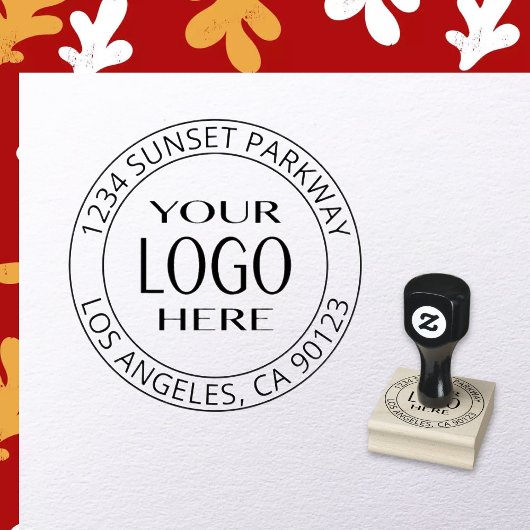 Eenvoudige Logo vervanging & tekst Rubberstempel