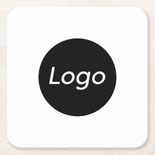 Eenvoudige Logo Vierkante Kartonnen Onderzetter
