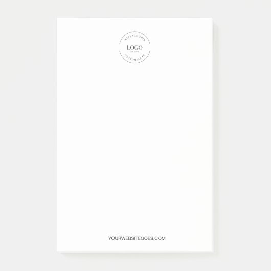 Eenvoudige Logo Website Zakelijke promotie op maat Post-it® Notes (Voorkant)