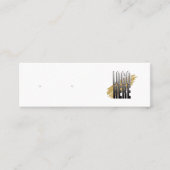 Eenvoudige Logo White Earning Display met QR-code Mini Visitekaartje (Voorkant)