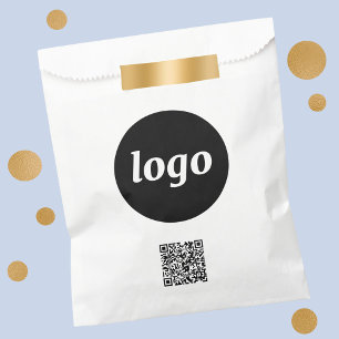 Eenvoudige Logo Zakelijke Promotionele QR Code Pap Bedankzakje
