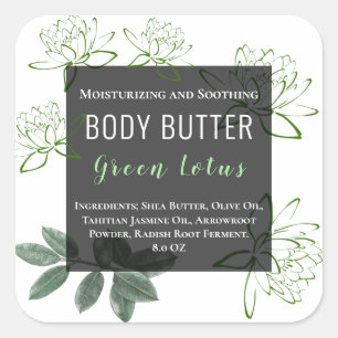 Eenvoudige Lotus Flower Product Sticker   Etiket