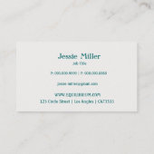 Eenvoudige Lotus Visitekaartje (Achterkant)