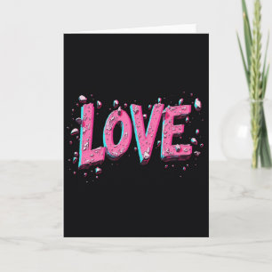 Eenvoudige Love Card Met Barsten Kaart