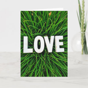 Eenvoudige Love Grass Kaart