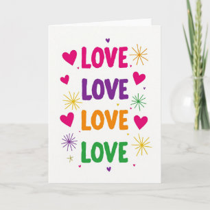 Eenvoudige Love Hearts Kaart
