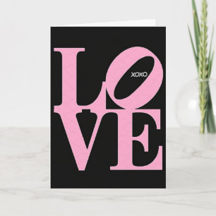 Eenvoudige Love Xoxo Kaart