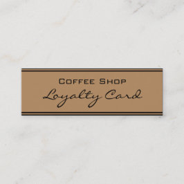 Eenvoudige Loyalty Gold Black Punch-kaart