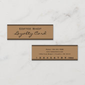 Eenvoudige Loyalty Gold Black Punch-kaart (Voorkant / Achterkant)