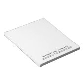 Eenvoudige luxe geborsteld goud Logo Notitieblok (Schuin)